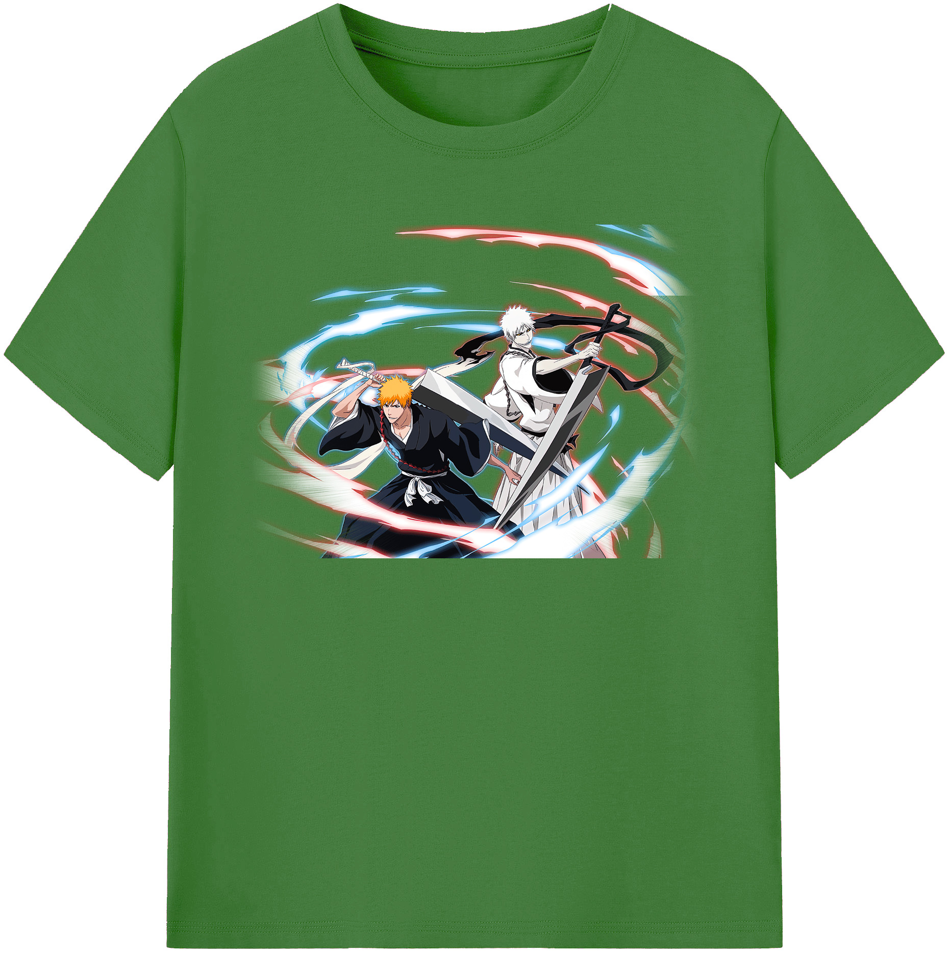 （画像用） ブリーチ 黒崎一護（くろさき いちご）BLEACH Kurosaki Ichigo レディースカジュアルプリントTシャツ（綿100％）
